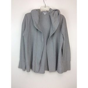 James Perse Standard Hooded Open Cardigan